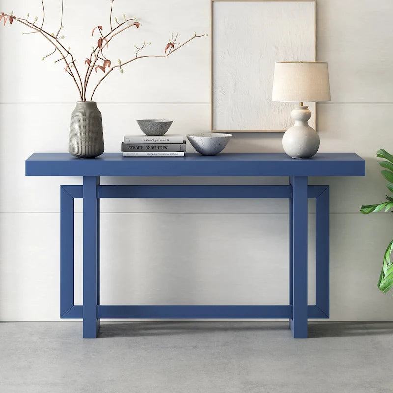 Console Minimaliste avec Plateau Effet Béton