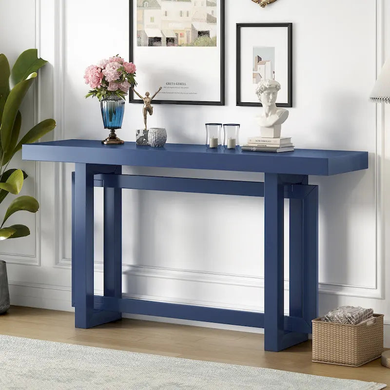 Console Minimaliste avec Plateau Effet Béton