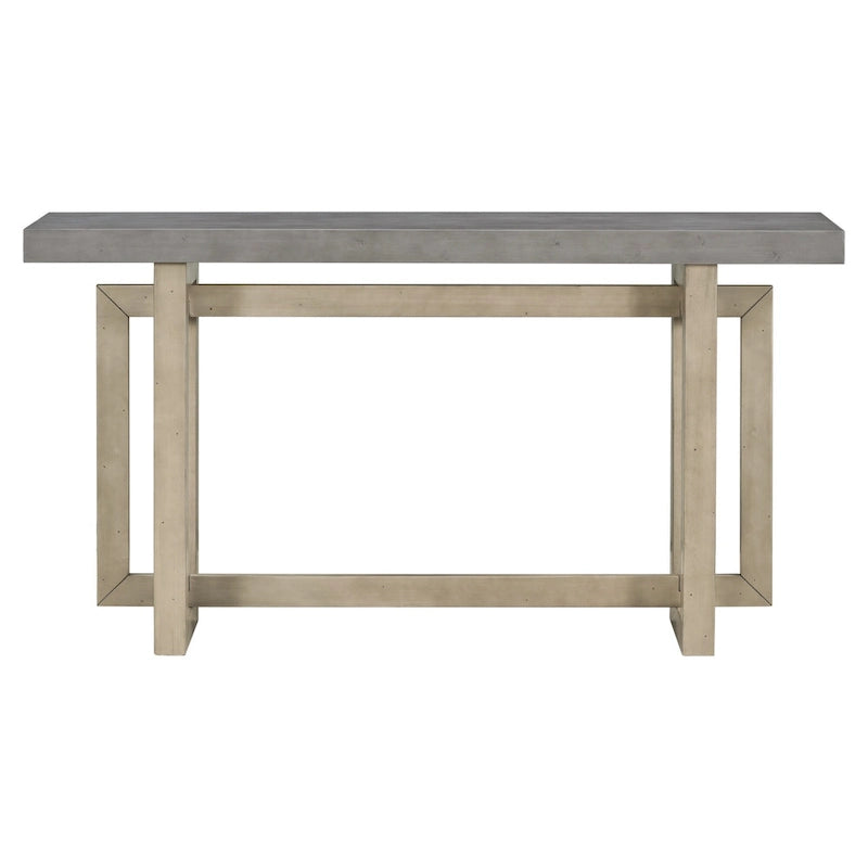 Console Minimaliste avec Plateau Effet Béton