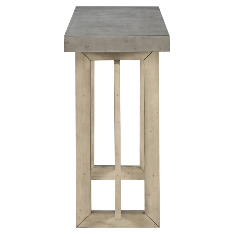 Console Minimaliste avec Plateau Effet Béton