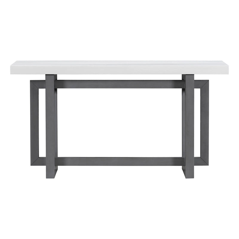 Console Minimaliste avec Plateau Effet Béton