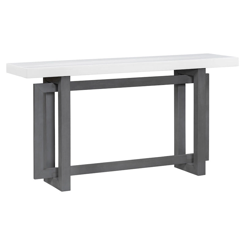 Console Minimaliste avec Plateau Effet Béton