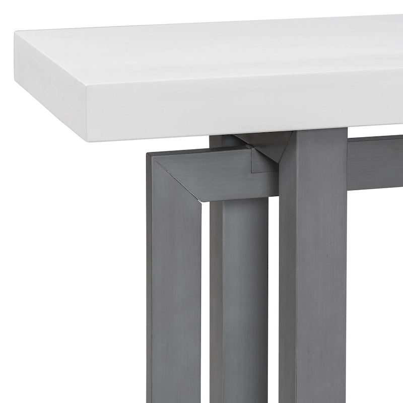Console Minimaliste avec Plateau Effet Béton