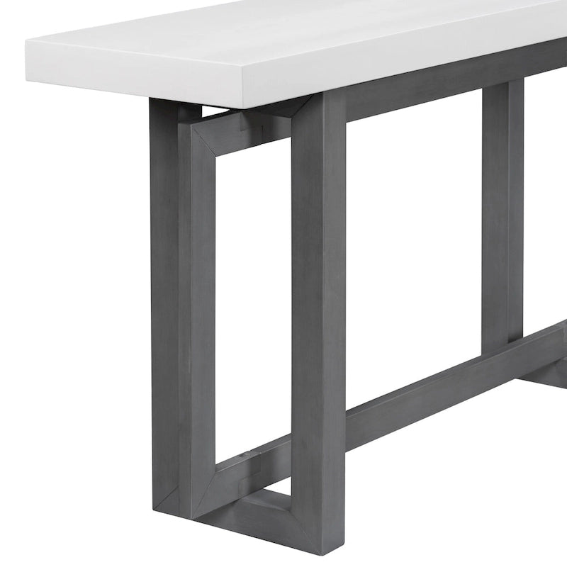 Console Minimaliste avec Plateau Effet Béton