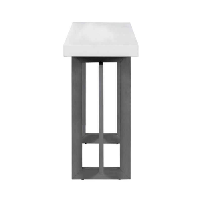 Console Minimaliste avec Plateau Effet Béton