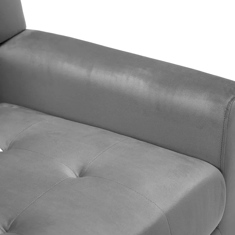 Fauteuil d'appoint capitonné avec pieds en bois massif — 13 coloris