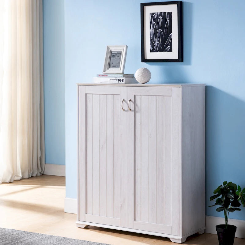 Meuble à chaussures 5 étagères avec double portes