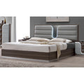 Somette Manchester Modern Wood Grain Queen-Size Bed