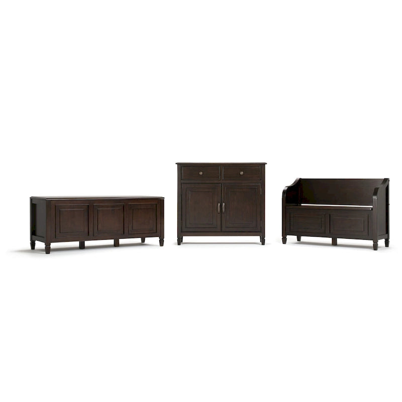 Banc de rangement en bois massif de 130 cm avec couvercle sécurisé pour enfants — 4 couleurs