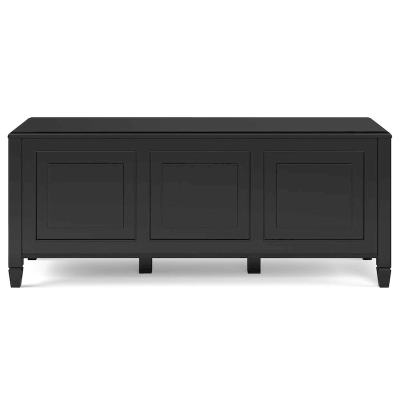 Banc de rangement en bois massif de 130 cm avec couvercle sécurisé pour enfants — 4 couleurs