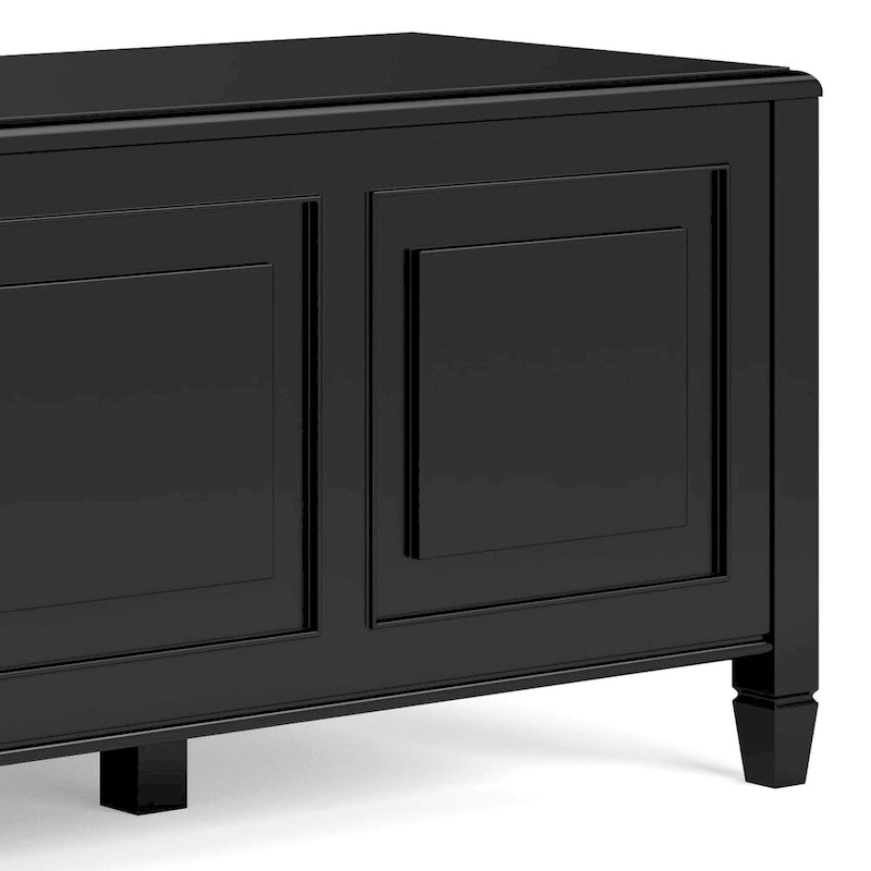 Banc de rangement en bois massif de 130 cm avec couvercle sécurisé pour enfants — 4 couleurs