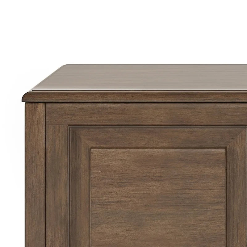 Banc de rangement en bois massif de 130 cm avec couvercle sécurisé pour enfants — 4 couleurs