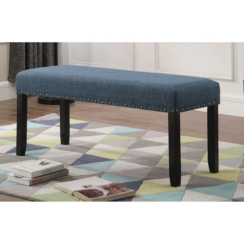 Banquette de salle à manger capitonnée avec clous décoratifs — 3 couleurs