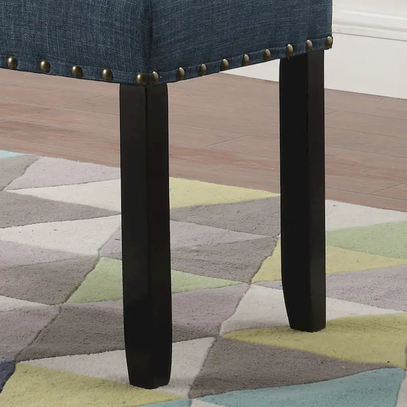 Banquette de salle à manger capitonnée avec clous décoratifs — 3 couleurs
