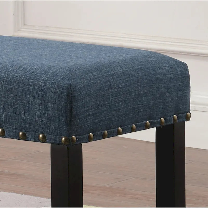 Banquette de salle à manger capitonnée avec clous décoratifs — 3 couleurs