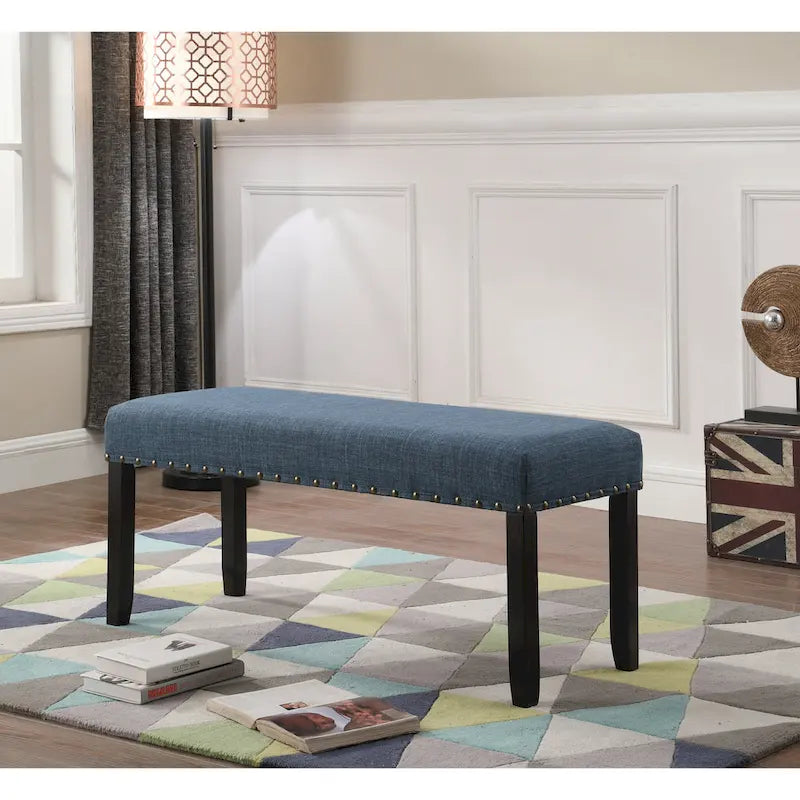 Banquette de salle à manger capitonnée avec clous décoratifs — 3 couleurs