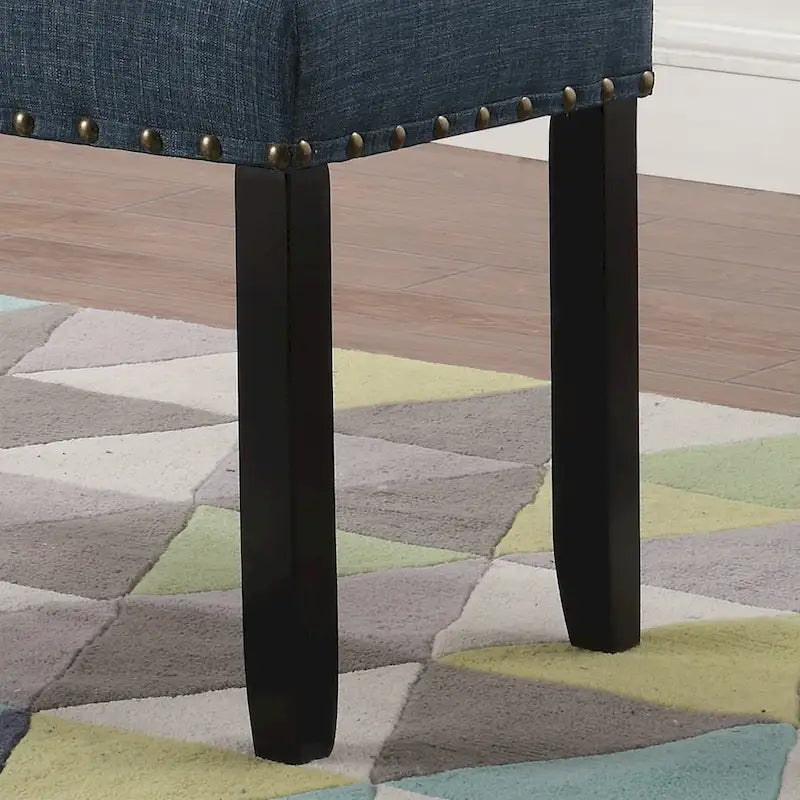 Banquette de salle à manger capitonnée avec clous décoratifs — 3 couleurs