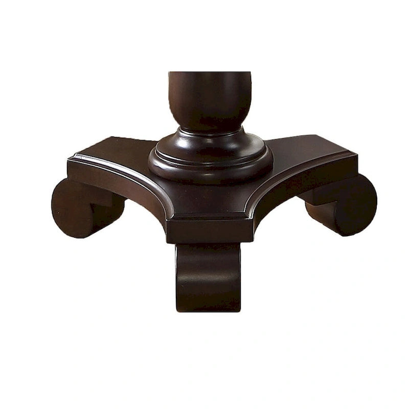 Table d'appoint piédestal en bois rond — 66 cm, 5 couleurs