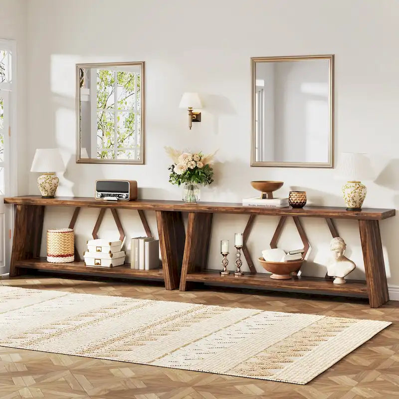 Grande console avec rangement — 180 cm