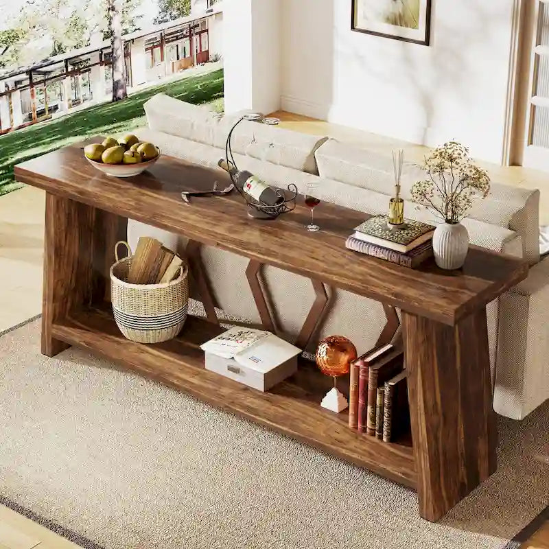 Grande console avec rangement — 180 cm