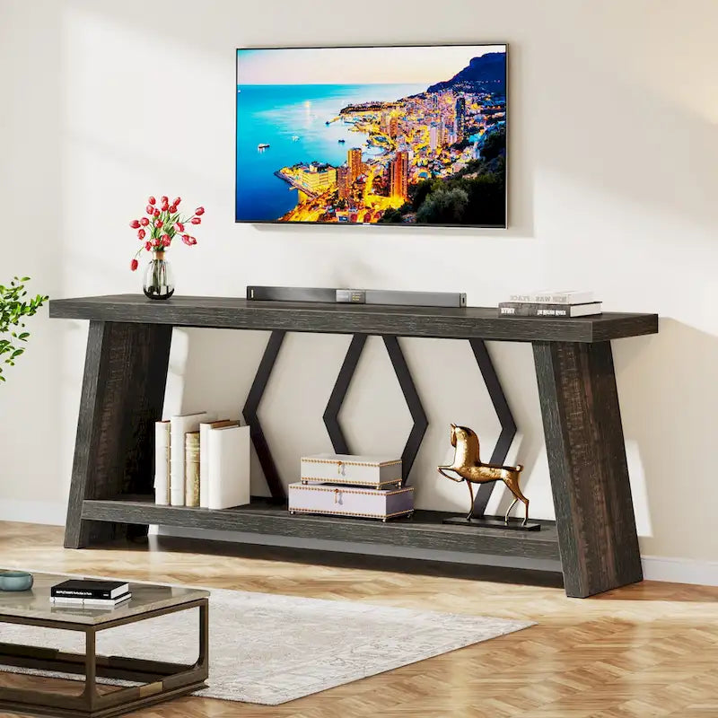 Grande console avec rangement — 180 cm