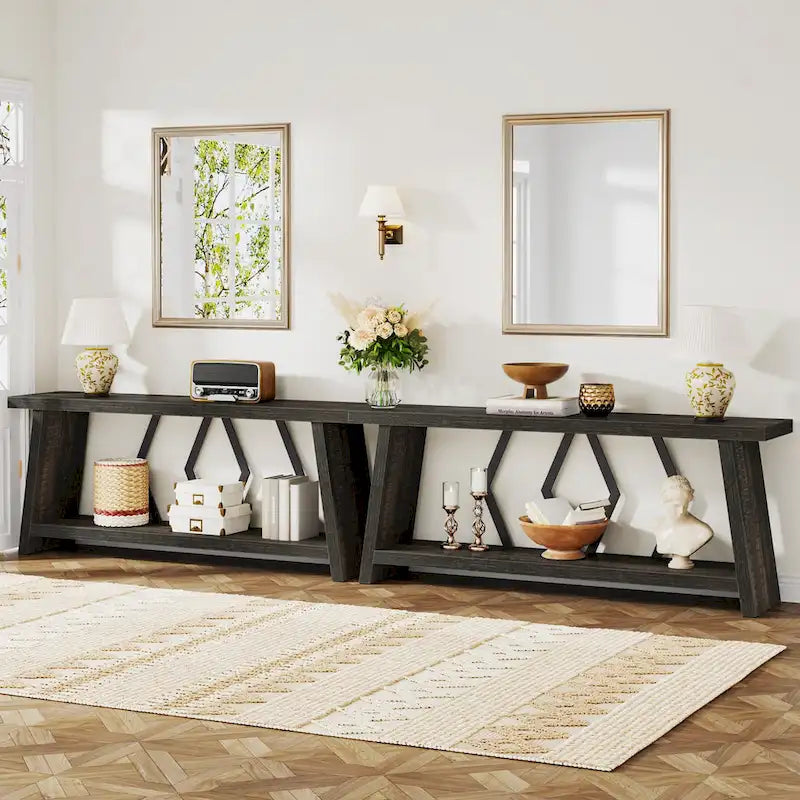 Grande console avec rangement — 180 cm