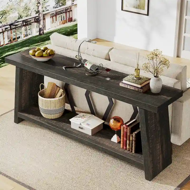Grande console avec rangement — 180 cm