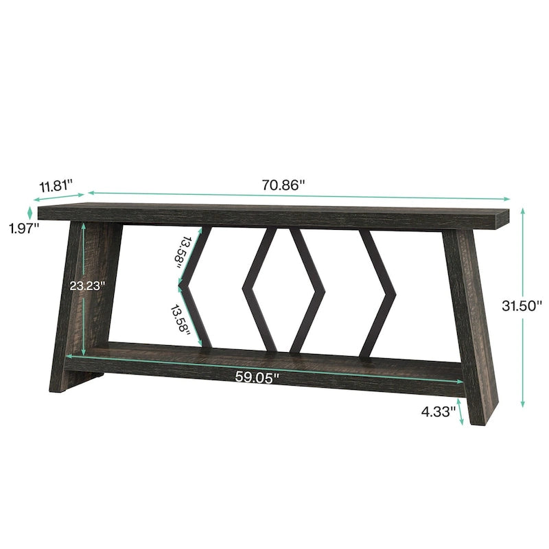 Grande console avec rangement — 180 cm