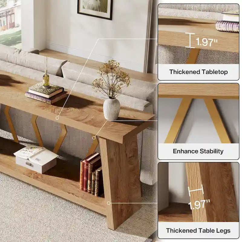 Grande console avec rangement — 180 cm