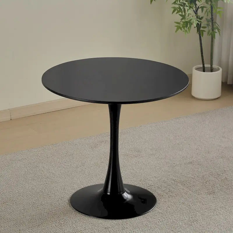 Table à manger ronde sur pied central — 80 cm, 2-4 places