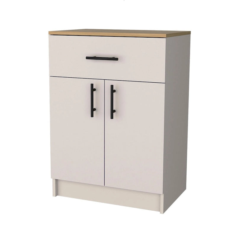 Meuble de rangement de cuisine avec 2 portes et 1 tiroir