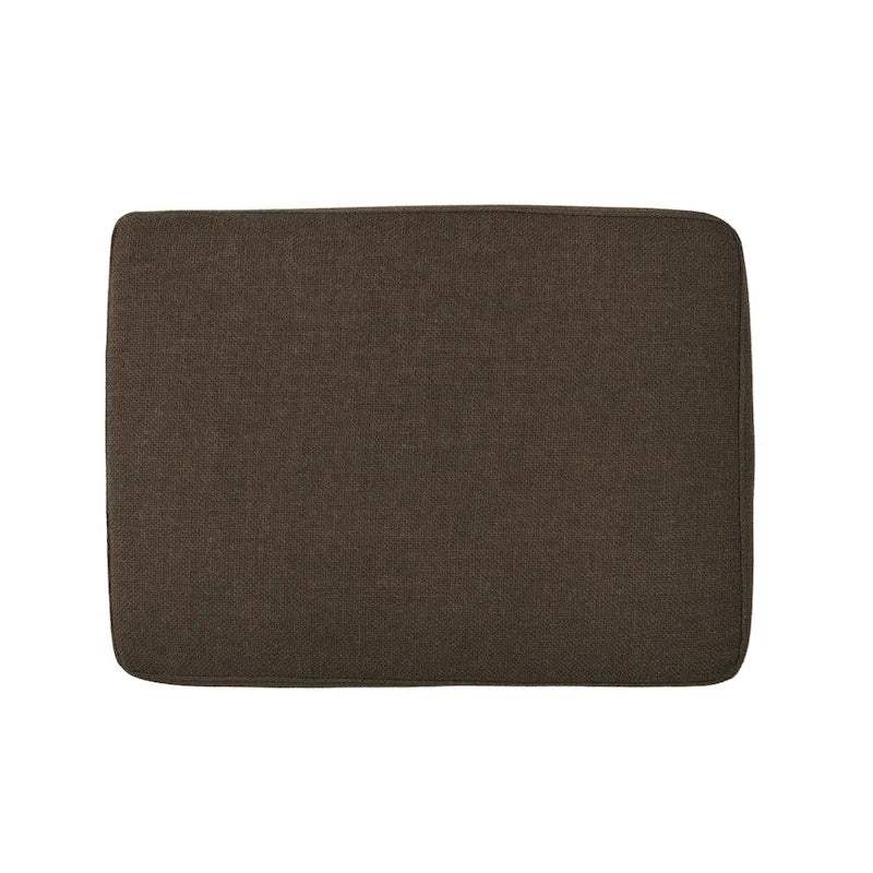 Pouf en tissu avec pieds en bouleau — Repose-pieds ou siège d'appoint