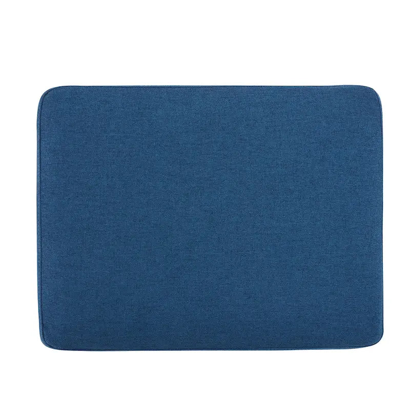 Pouf en tissu avec pieds en bouleau — Repose-pieds ou siège d'appoint