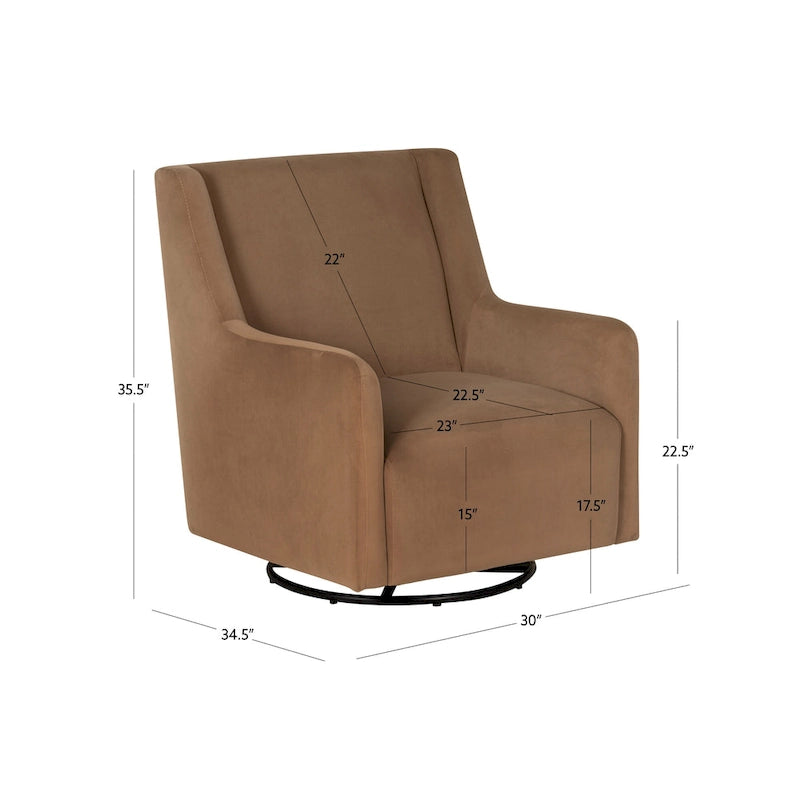 Fauteuil pivotant à 360° avec dossier haut et accoudoirs — Sherpa blanc