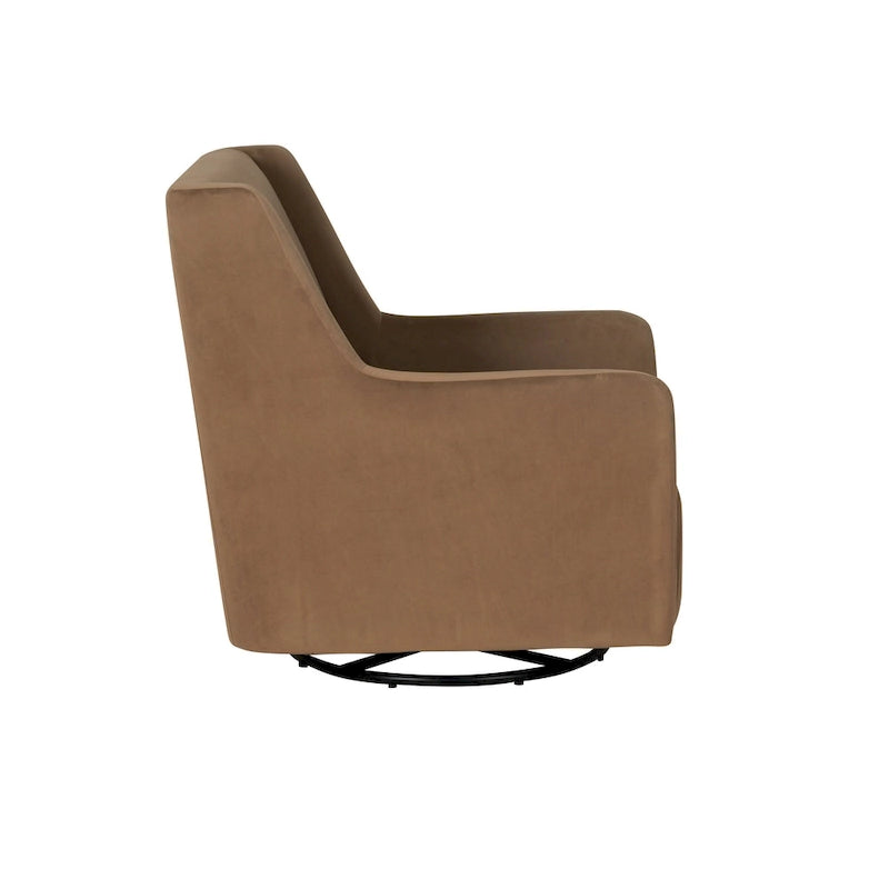 Fauteuil pivotant à 360° avec dossier haut et accoudoirs — Sherpa blanc